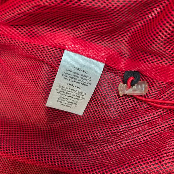 Starter Lightweight Windbreaker Jacket Gray Red Mesh L 42-44 Full Zip - Picture 6 of 14